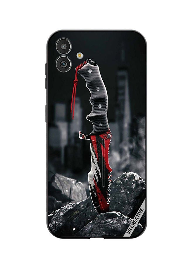 VR CREATIVE Protective Case Cover For Samsung Galaxy M13 5G Huntsman Knife Design Multicolour - Image 1