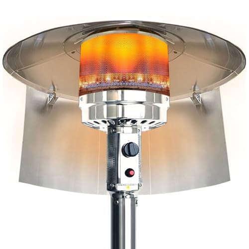 Aihmilcl Outdoor Heaters for Patio Heater Reflector Shield Heat Shield,Portable Foldable Heat Deflector Heater Shield for Outdoor Heat Lamps Propane Heaters Outdoor Patio Heater Parts Patio Accessories - Image 1