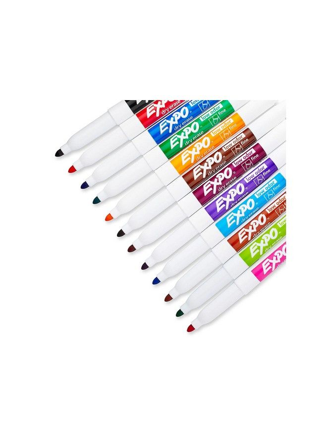 Expo 86603 Low Odor Dry Erase Marker Fine Point Assorted 12/Set - Image 5