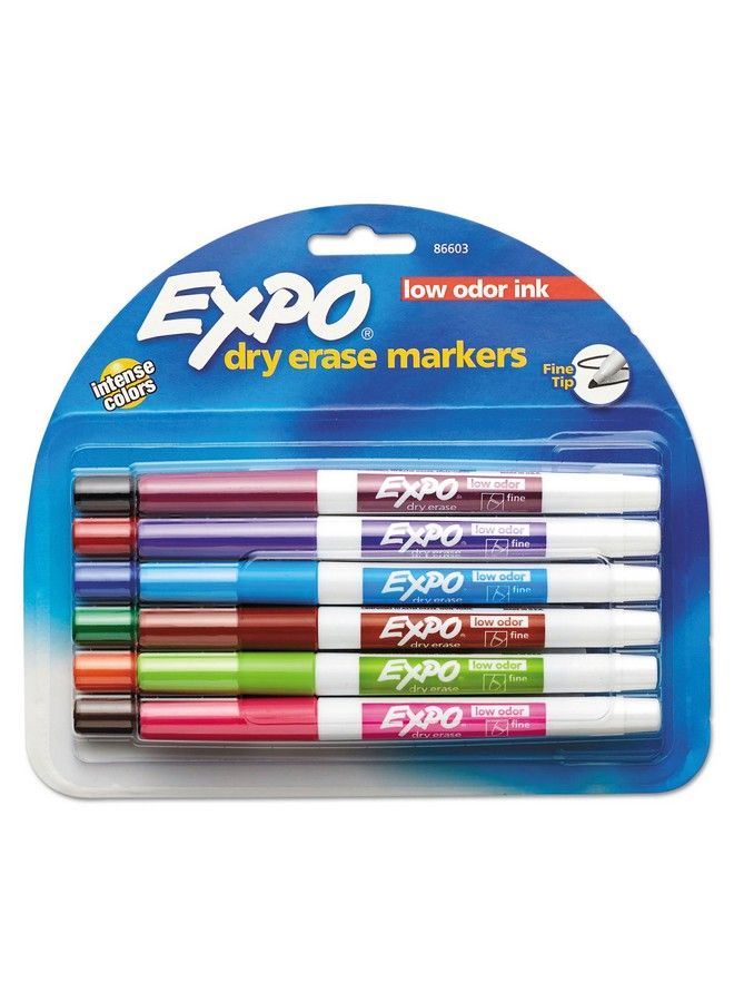 Expo 86603 Low Odor Dry Erase Marker Fine Point Assorted 12/Set - Image 2