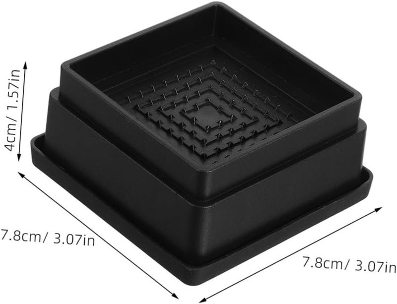 4pcs Stackable Bed Risers for Height Adjustment Non- Furniture Lifters for Tables and Chairs Rubber Design for Secure Support - Image 2