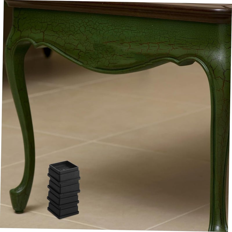 4pcs Stackable Bed Risers for Height Adjustment Non- Furniture Lifters for Tables and Chairs Rubber Design for Secure Support - Image 5