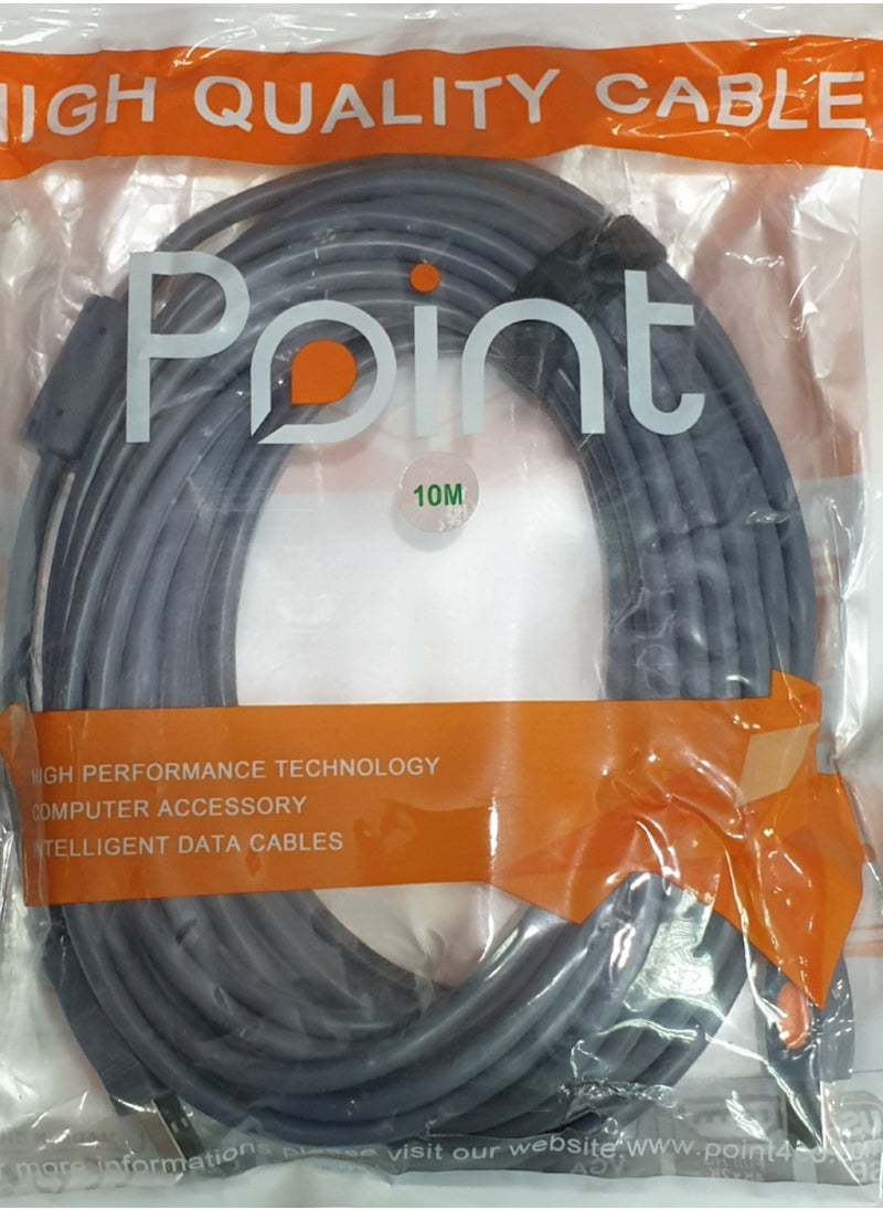 USB 2.0 Type A to Type B Male Printer 10 meter Cable