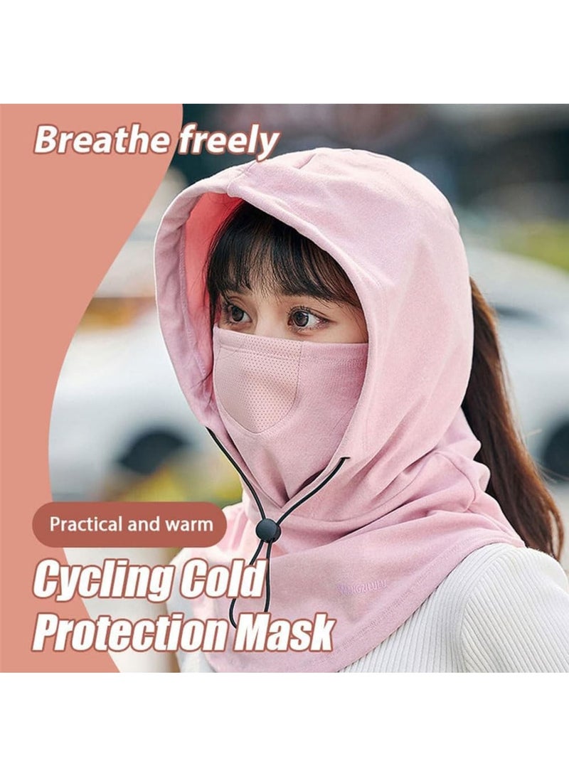 Zikra Cycling Cold Protection Mask, Cold Weather Fleece Ski Mask, Adjustable Warm Face Cover Hat Cap, Face Cover Scarf, Neck Warmer Scarf Helmet Hood for Men and Women, Grey - Image 1