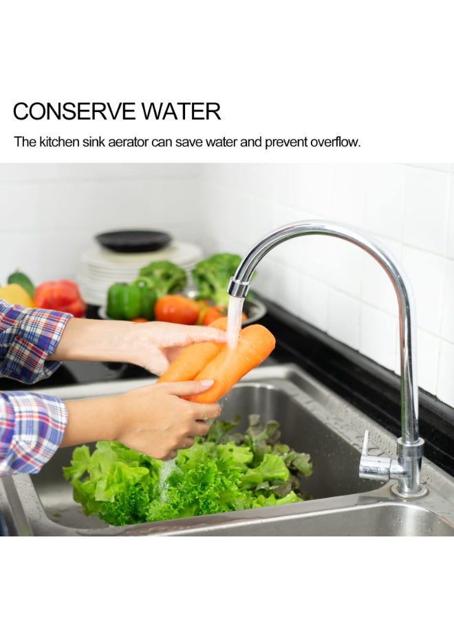 هيدفانا مهوية صنبور 3 قطع، مهوية حوض مطبخ نحاسية صلبة ذات خيط أنثوي وفلتر مدمج، 55/64 بوصة 22 مم مع حشية وأدوات تركيب. - Image 5