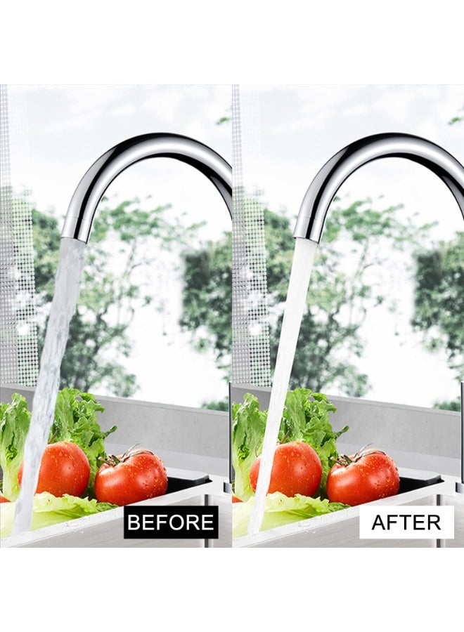 هيدفانا مهوية صنبور 3 قطع، مهوية حوض مطبخ نحاسية صلبة ذات خيط أنثوي وفلتر مدمج، 55/64 بوصة 22 مم مع حشية وأدوات تركيب. - Image 2