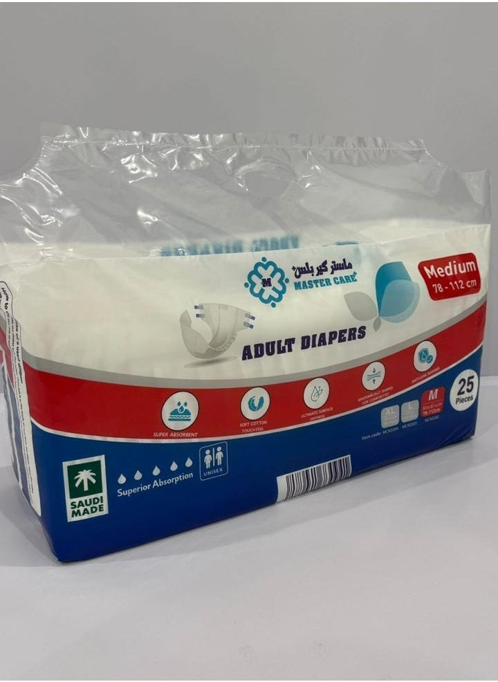 Mastercare - حفاضات طبية لكبار السن مقاس M - Image 1