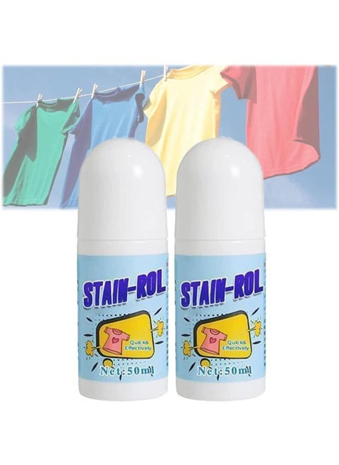 Kolarmo Clothes Stain Remover Roll Bead Design Ideal for Emergency Stain Removal, Portable No-wash Instant Stain Remover Pen- Decontamination Without Trace Does Not Damage Clothes (3 Pcs)