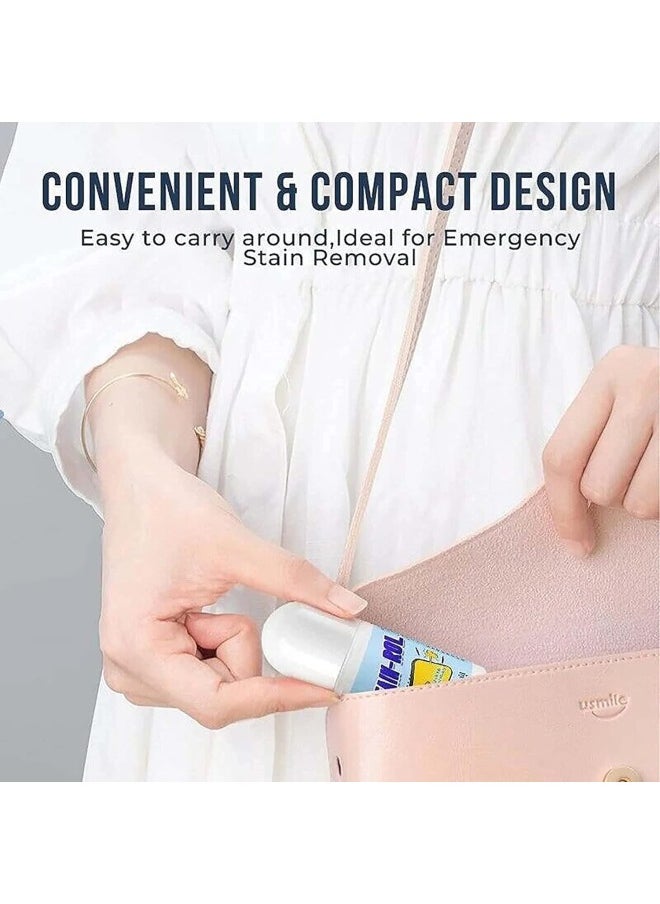 klarako - Kolarmo Clothes Stain Remover Roll Bead Design Ideal for Emergency Stain Removal, Portable No-wash Instant Stain Remover Pen- Decontamination Without Trace Does Not Damage Clothes (3 Pcs) - Image 1