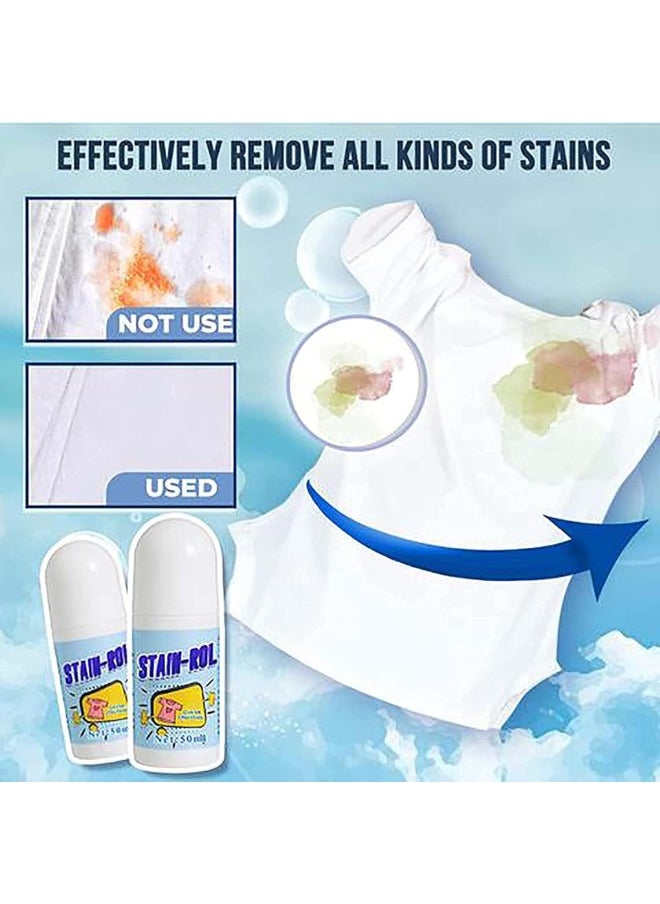 klarako - Kolarmo Clothes Stain Remover Roll Bead Design Ideal for Emergency Stain Removal, Portable No-wash Instant Stain Remover Pen- Decontamination Without Trace Does Not Damage Clothes (3 Pcs) - Image 1