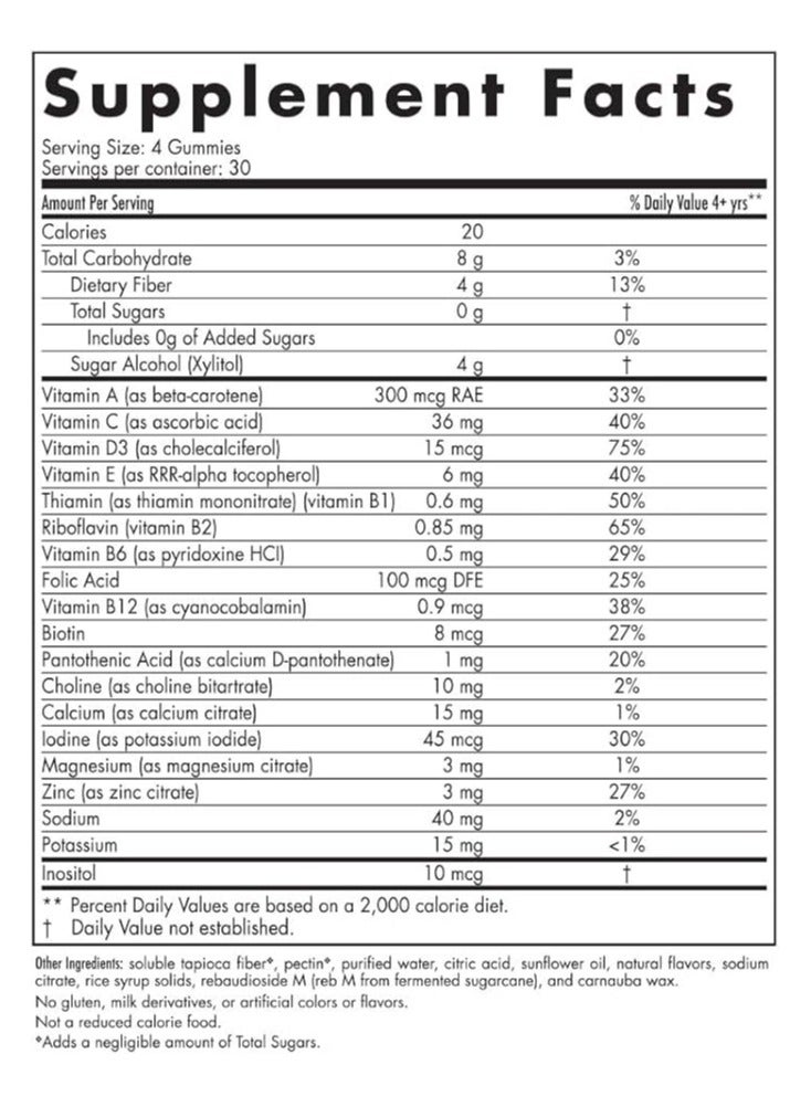 Nordic Zero Sugar Kids Mult Gumis 120S - Image 2