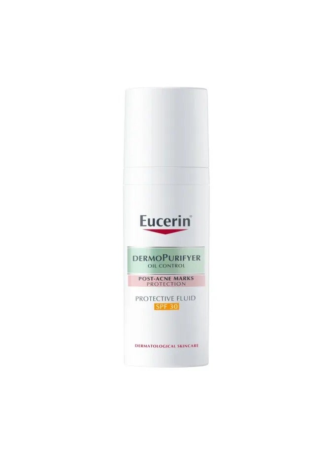 Eucerin DermoPurifyer SPF 30 Protective Fluid for Post-Acne Marks, 50ml - Image 1