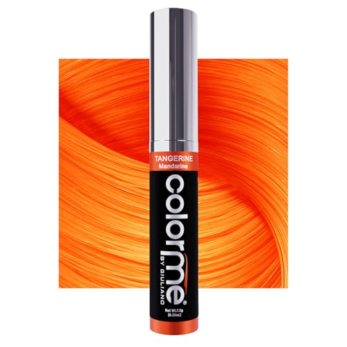 Color Me Colorme Root Touch Up Temporary Hair Mascara to color and Blend Semi Permanent Dye regrowth. Washes Out (TANGERINE) - Image 1