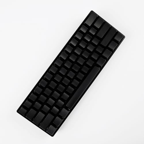 YMDK Blank Thick PBT OEM Profile 61 ANSI Keycaps for MX Switches Mechanical Keyboard (Black)(Only Keycap) - Image 5