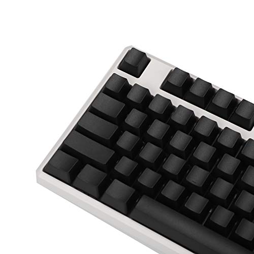YMDK Blank Thick PBT OEM Profile 61 ANSI Keycaps for MX Switches Mechanical Keyboard (Black)(Only Keycap) - Image 2