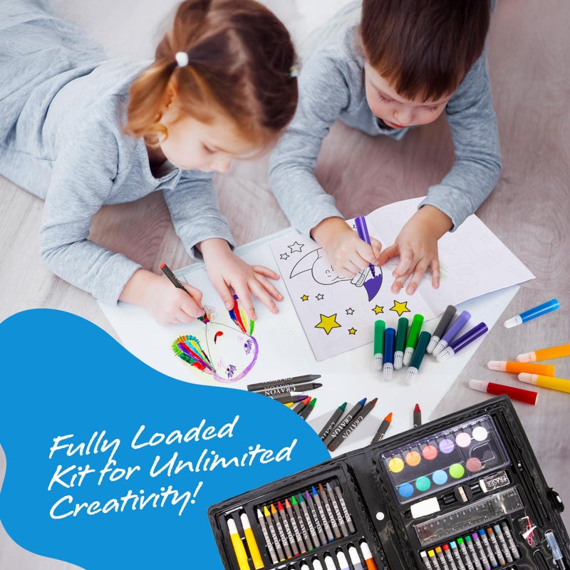 ArtCreativity Art Supplies Kit for Kids (101-PCS) â€“ Crayons, Markers, Pencils, Watercolors & Coloring Book â€“ Beginner Art Set & Creative Gift for Boys & Girls - Image 4