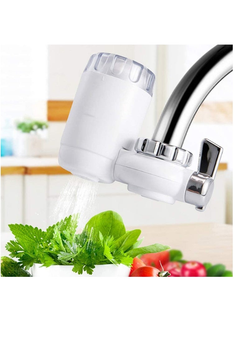 SYOSI Sink Water Filter Faucet 520 Gallon Long-Lasting 6 Stage Water Faucet Filtration System Tap Water Filter Fits Standard Faucets Includes 1 Filter White  - Image 2