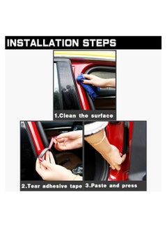 RATSAW Car Weather Stripping 5 M Car Door Seal Strip Auto Door Soundproofing Weatherstrip for L Shape Universal Self Adhesive Rubber Draft Seal Strip for Car Door Tailgate  - Image 3