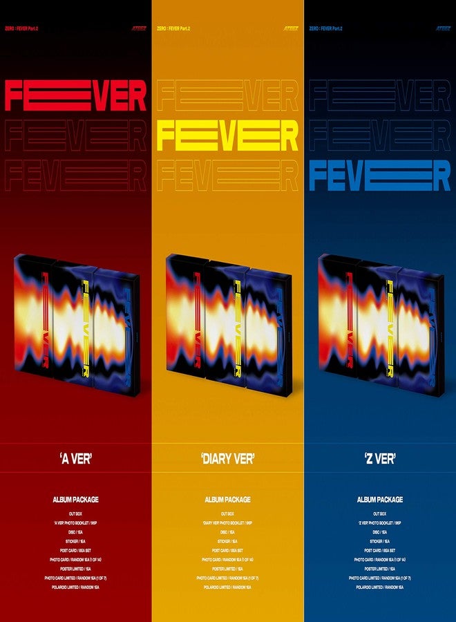 ATEEZ - ZERO : FEVER Part.2 (6th Mini Album) Album+Folded Poster+Extra Photocards Set (Z ver.) - Image 2