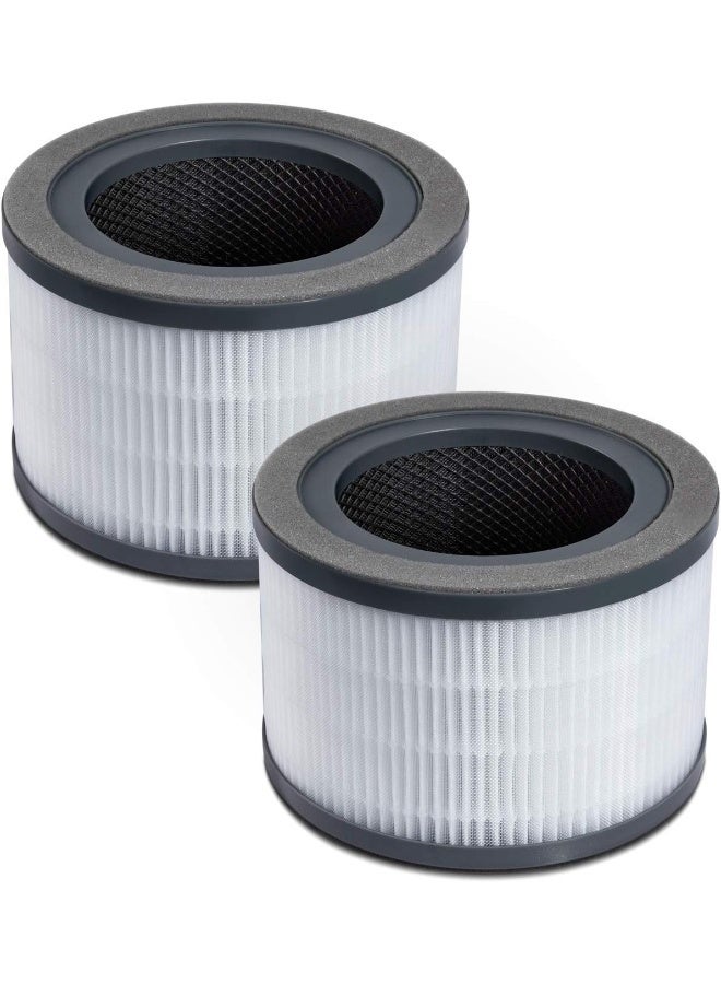 LEVOIT Vista 200 Air Purifier Replacement Filter, 3-in-1 HEPA, High-Efficiency Activated Carbon, Vista200-RF, 2 Pack, Black B07S2V987N Black - Image 1