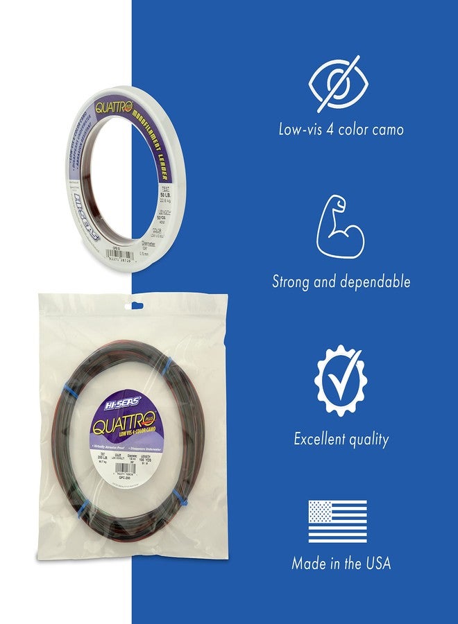 Hi-Seas خيط قيادة أحادي الشعيرة من هاي-سيز كواترو، 4 ألوان، 50 ياردة، قوة تحمل 20 رطلاً - Image 2