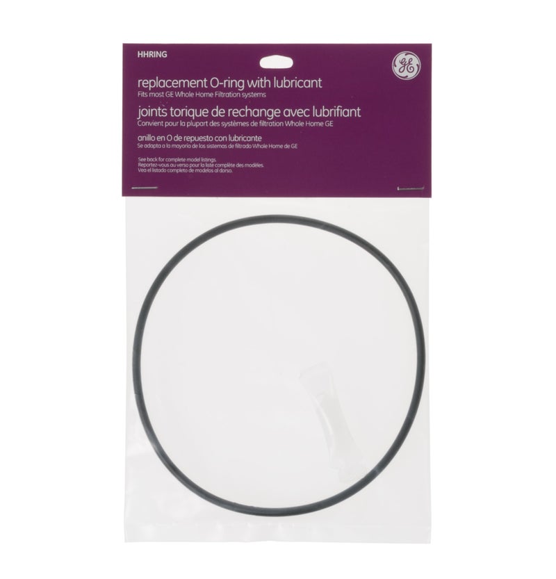 GE Replacement O-Ring for at-Home Water Filtration System | Prevents Liquid from Leaking from Sink & Water Filter System | Includes (1) Ring and (1) Tube of Silicone Lubricant | Black - Image 2