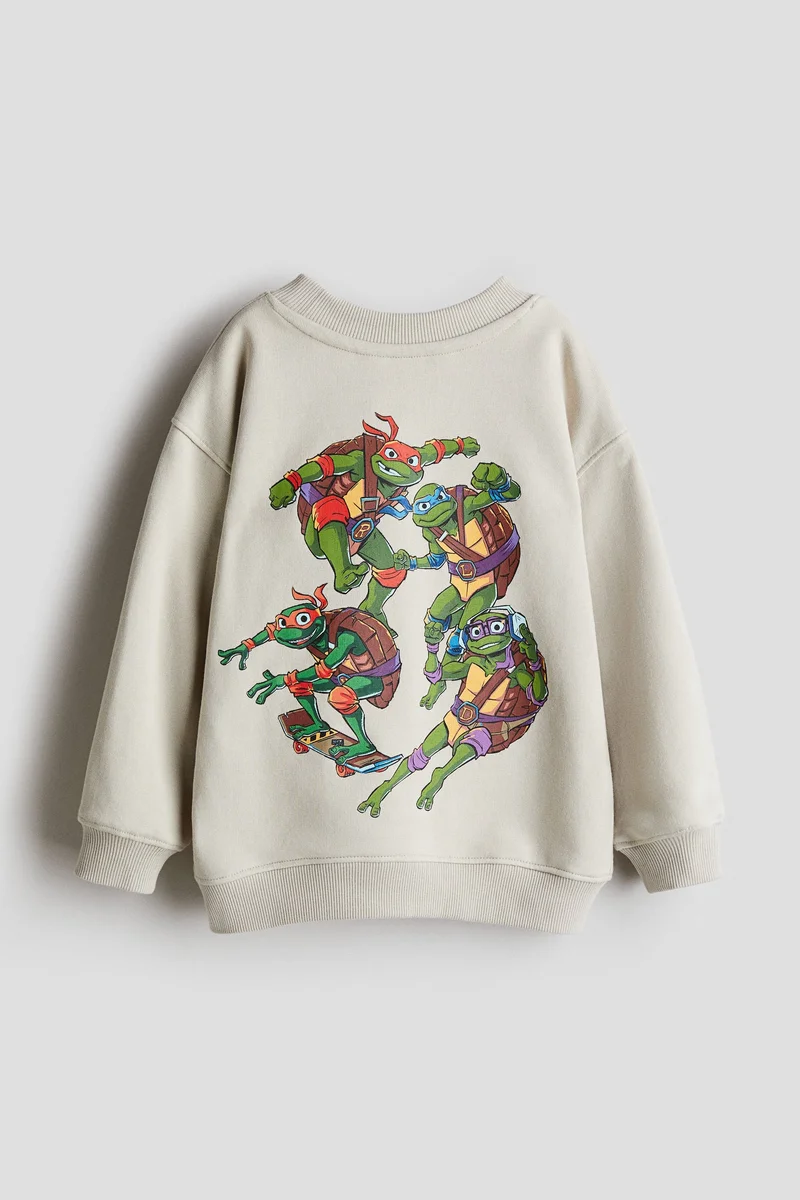H&M 2-piece printed sweatshirt set