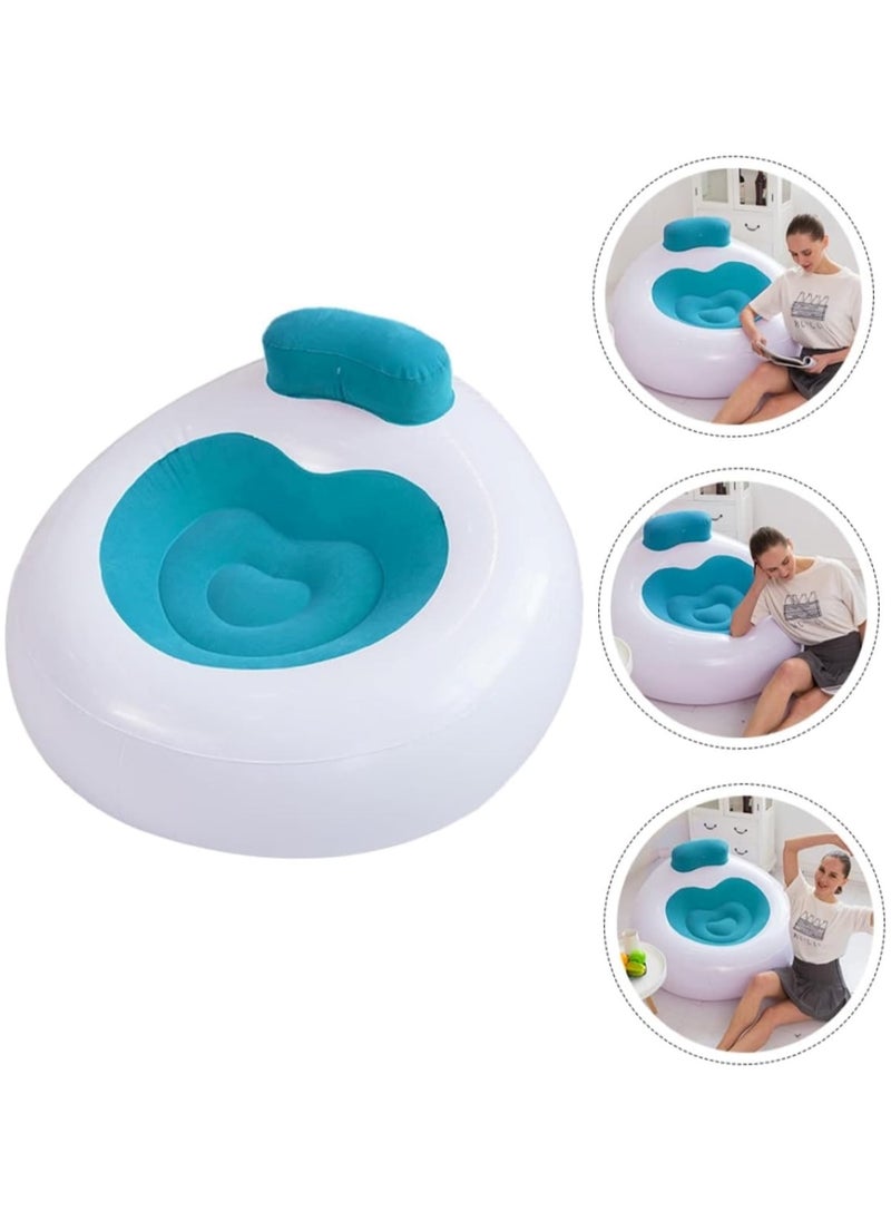 Huitich - Inflatable Lounge Chair with Backrest Blue - Image 1