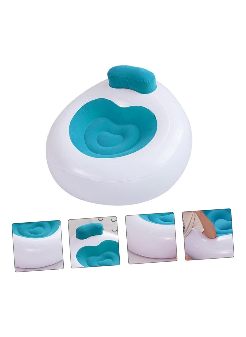 Huitich - Inflatable Lounge Chair with Backrest Blue - Image 1