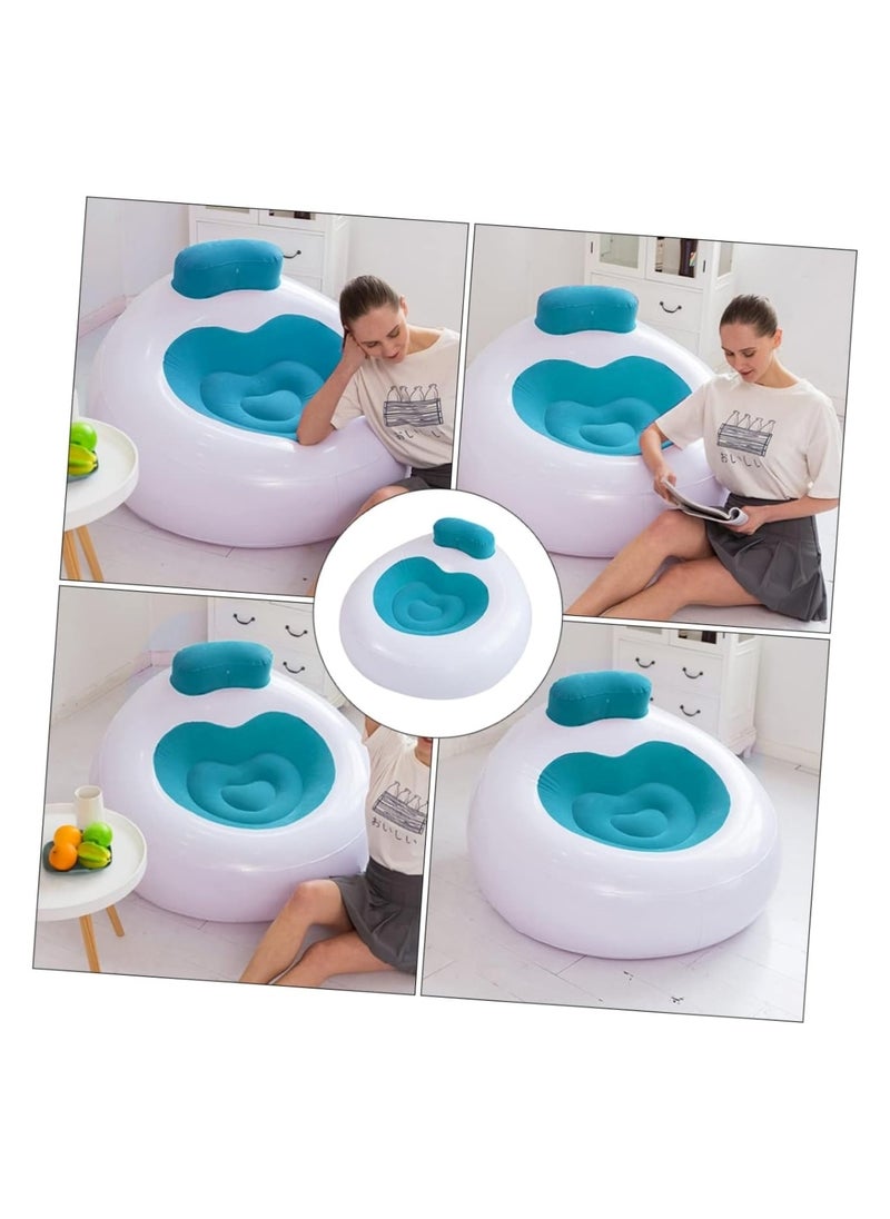 Huitich - Inflatable Lounge Chair with Backrest Blue - Image 1