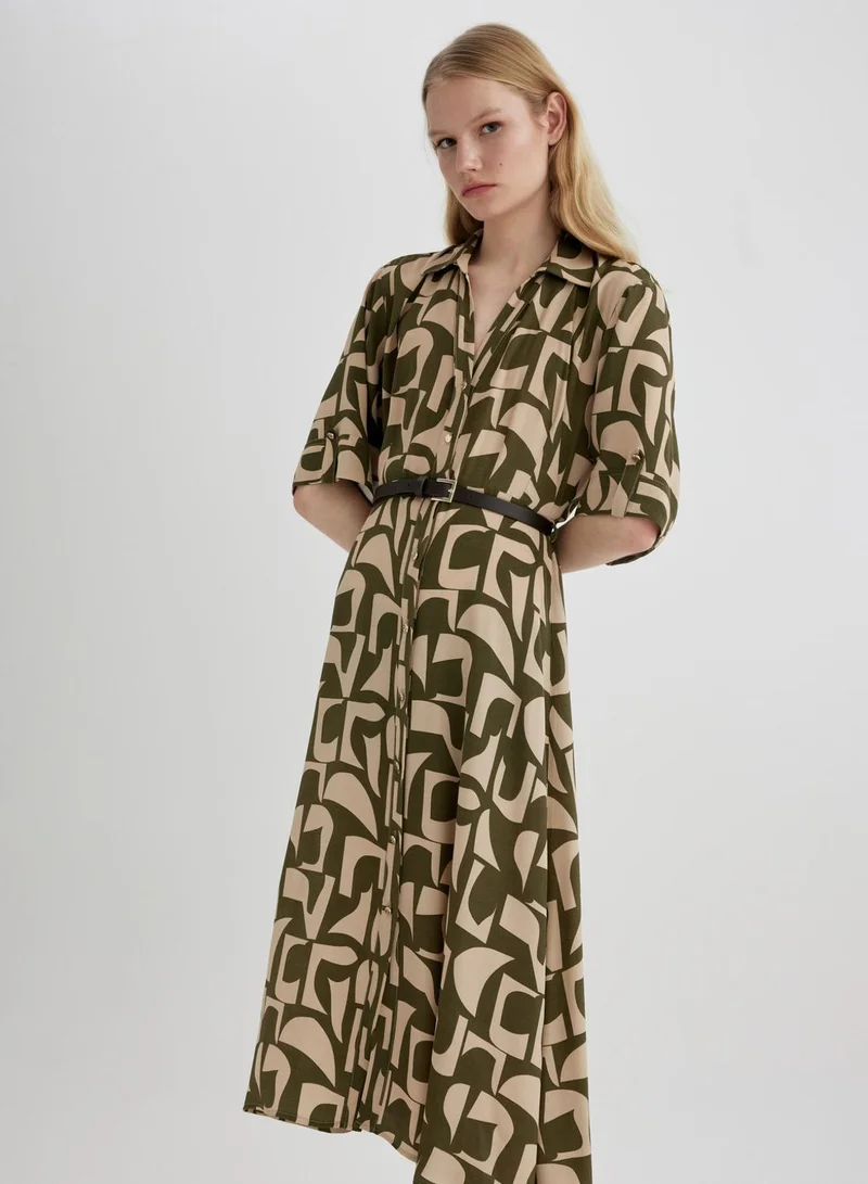 DeFacto Abstract Print Dress