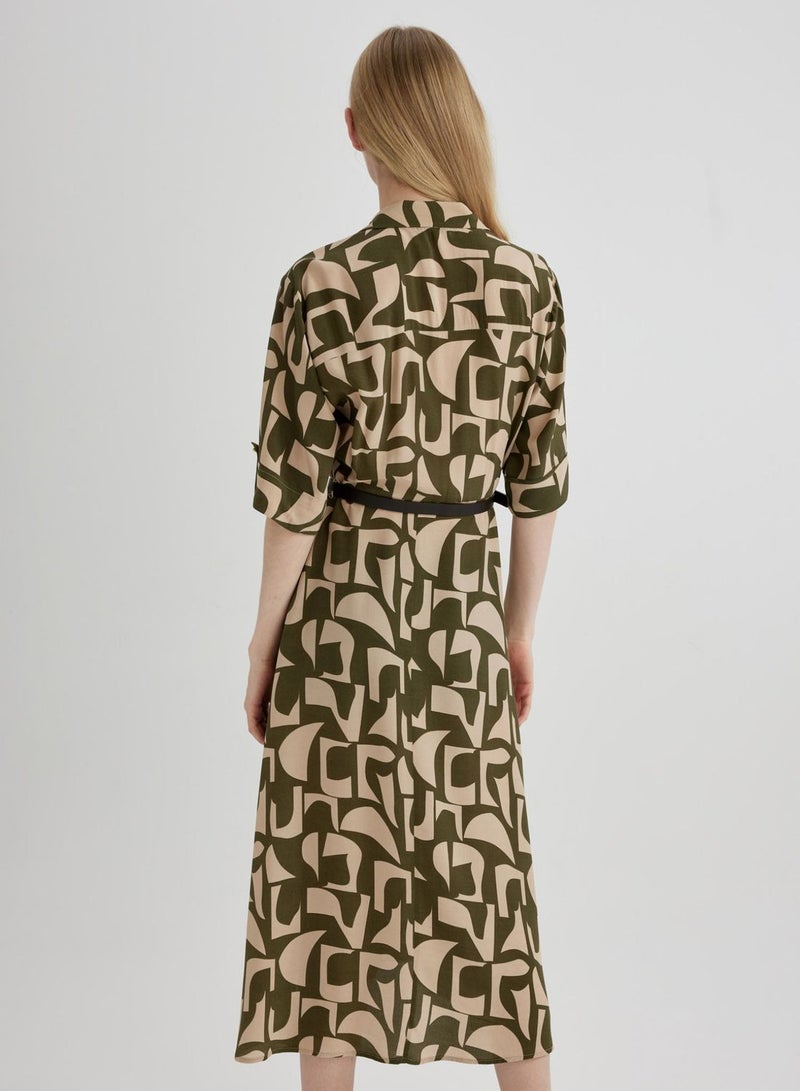 DeFacto Abstract Print Dress  - Image 2
