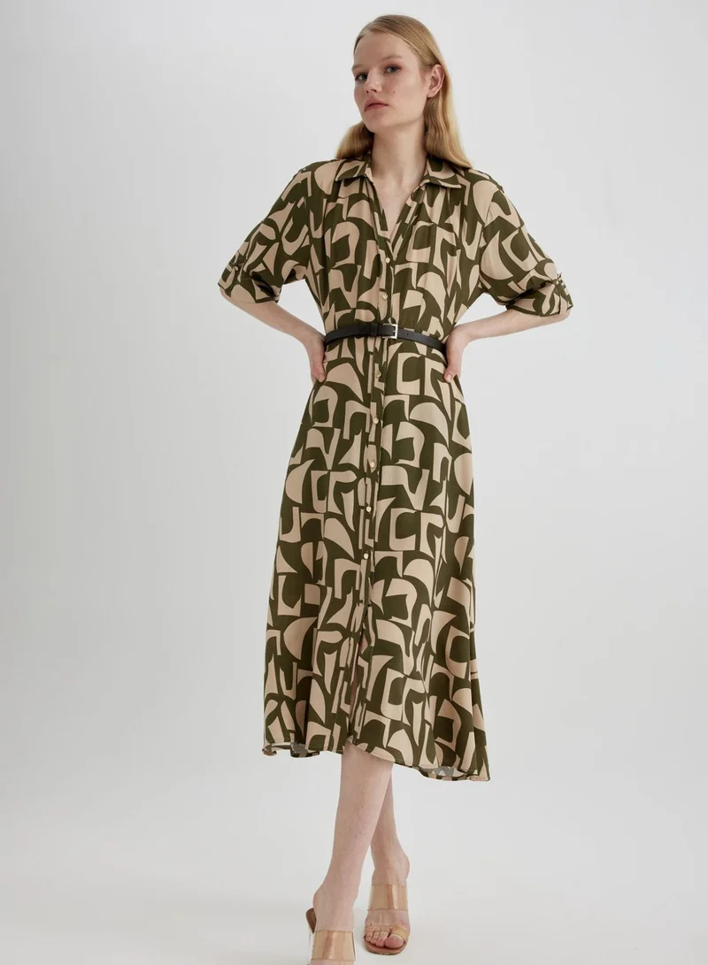 DeFacto Abstract Print Dress