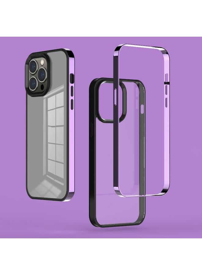 Zaboon Case For iPhone 13 3 in 1 Electroplated Frame Phantom Phone Case - Image 1