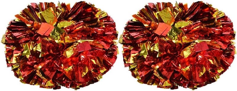comfrt Cheerleading Pom, 1 Pair Cheerleader Aerobics Pom Poms Pompoms for Dance Party School Sports Competition - Image 1