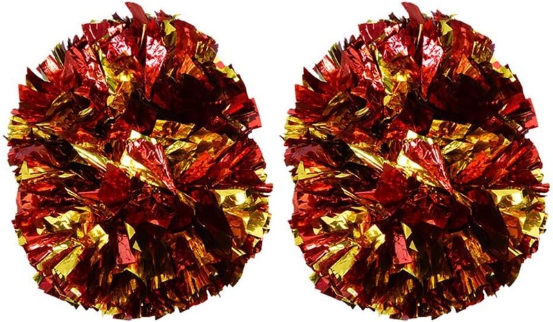 comfrt Cheerleading Pom, 1 Pair Cheerleader Aerobics Pom Poms Pompoms for Dance Party School Sports Competition - Image 4