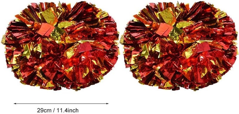 comfrt Cheerleading Pom, 1 Pair Cheerleader Aerobics Pom Poms Pompoms for Dance Party School Sports Competition - Image 2