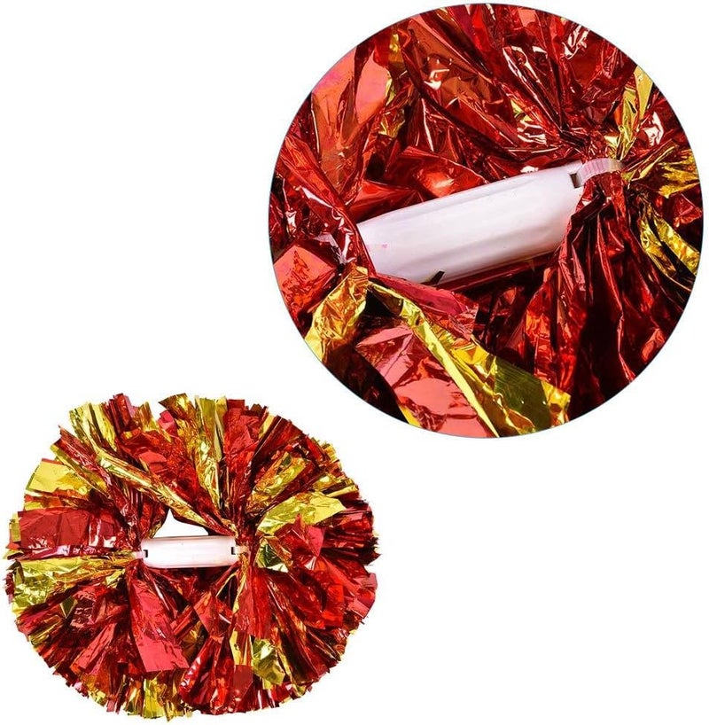 comfrt Cheerleading Pom, 1 Pair Cheerleader Aerobics Pom Poms Pompoms for Dance Party School Sports Competition - Image 3