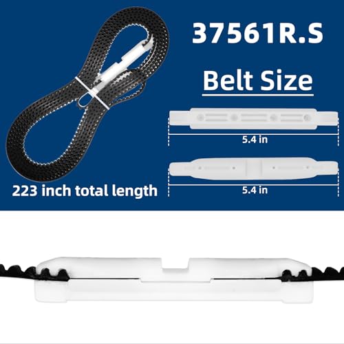 EIOLWJIEO Upgraded 37561R.S Belt for 7 Ft High Garage Door, Compatible with Genie SilentMax 1000, SilentMax 1200, IntelliG 1000, IntelliG 1200, ReliaG Series Garage Opener, Belt & Bullet Assembly Replacement - Image 4