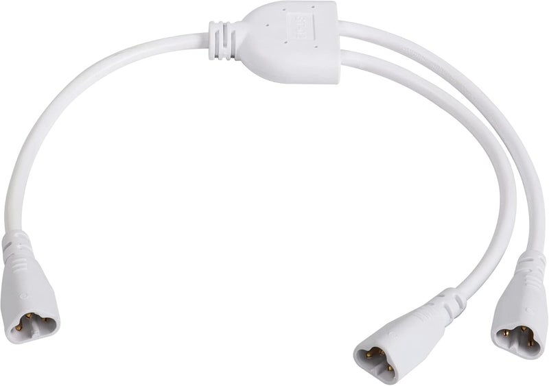 SinLoon T5 T8 LED Splitter Cable 3Pins LED Wire Connector 2 Way Splitter Extension Cord for Ceiling Lights LED Tube Lamp Holder Socket1to 2 - Image 1