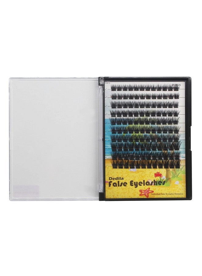 Dedila Large Pack Cluster Eyelash Extensions D Curl Wide Stem Mixed 10121416Mm 121416Mm141618Mm Individual False Eyelashes Dramatic Volume Eye Lashes Set (Mixed 10121416Mm) - Image 3