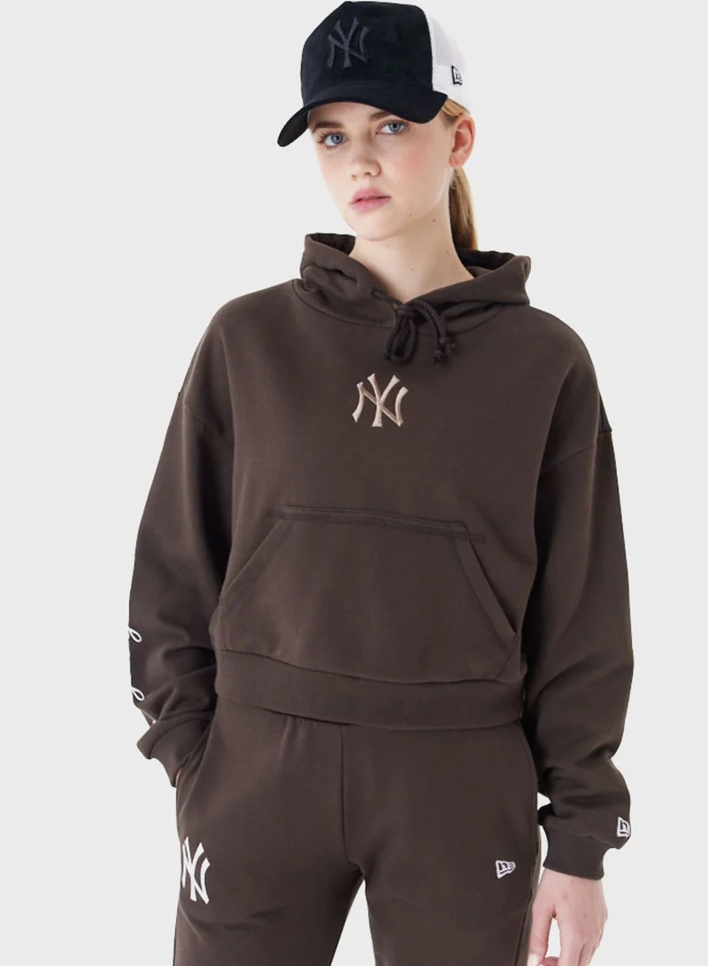NEW ERA New York Yankees Mlb Cropped Hoodie