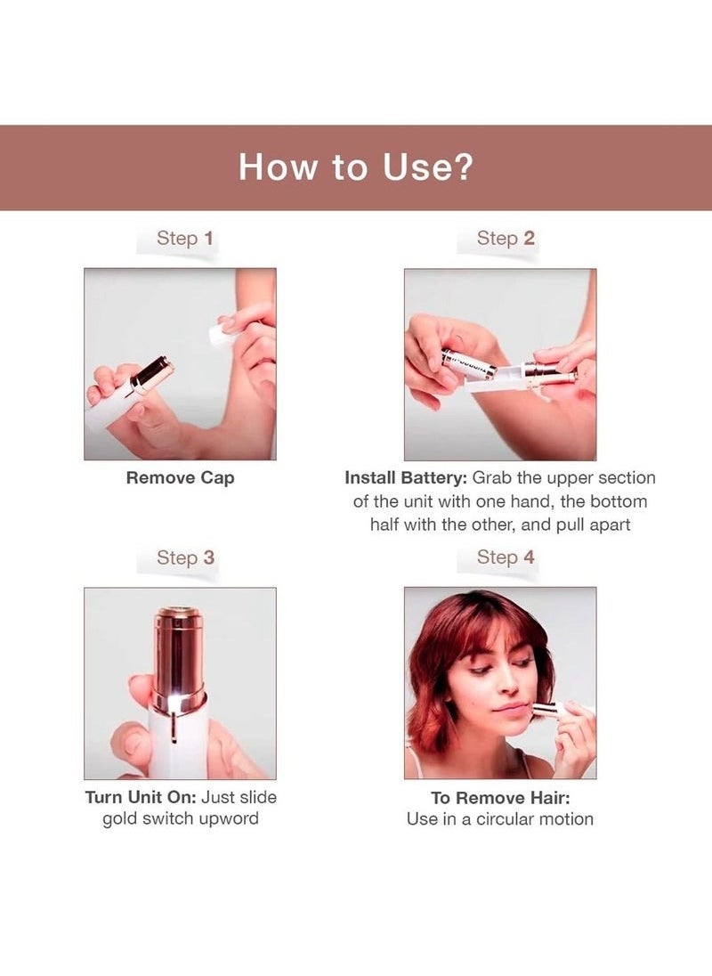 Zashe Finishing Touch Flawless Facial & Body Hair Remover – Painless Electric Shaver for Women  - Image 3