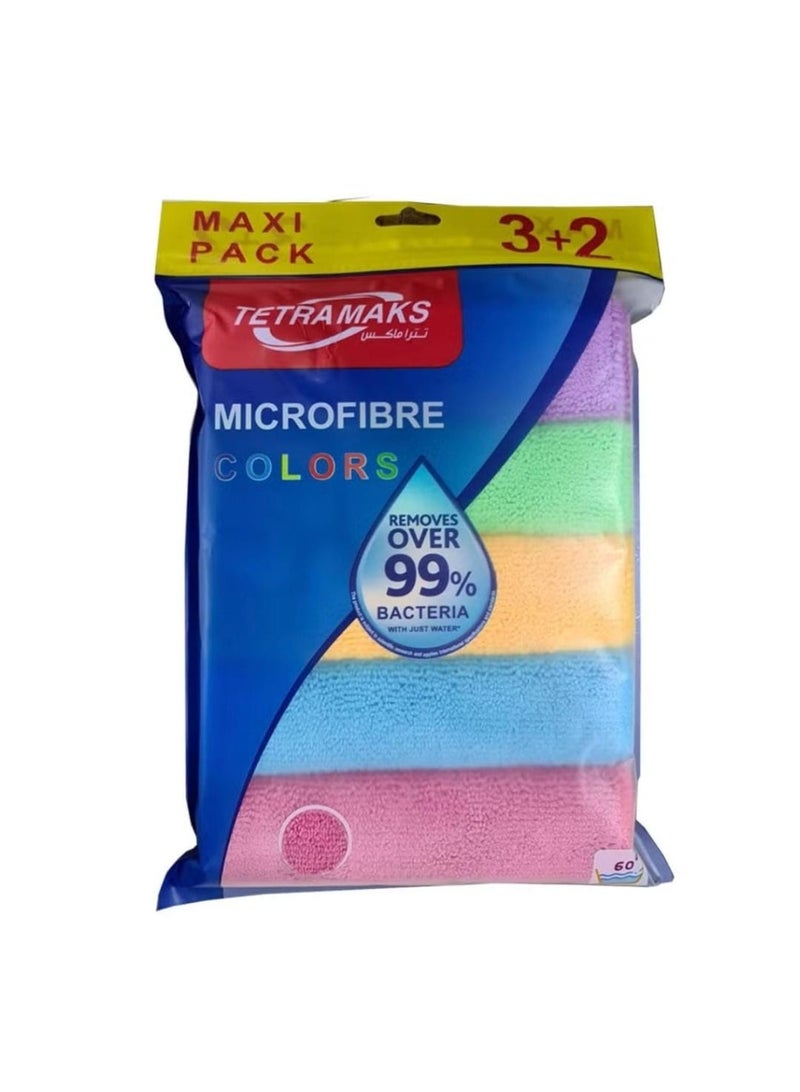 TETRA MAKS Tetra Maxx Multi-Purpose Microfiber Cleaning Cloth Set of 5 - Image 1