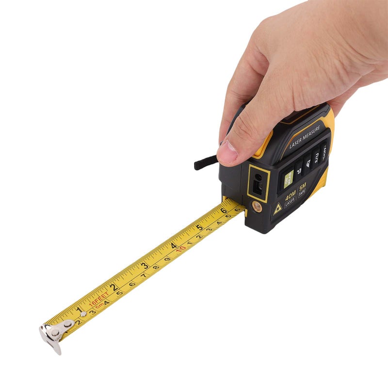 Laser Distance Measure 40m Range 1/16 Inch Accuracy - Backlit LCD Display 50 Data Sets Laser Tape Measure for Home Construction Industrial Use - Image 3
