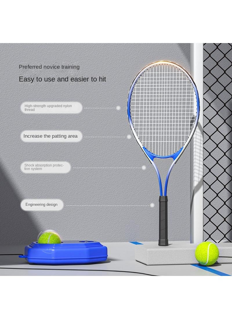 General - Outdoor Indoor Kids Tennis Racket Trainer Set Kids Racquet Training Base High Elastic Tennis Ball Random Anti Slip Hand Glue - Image 1