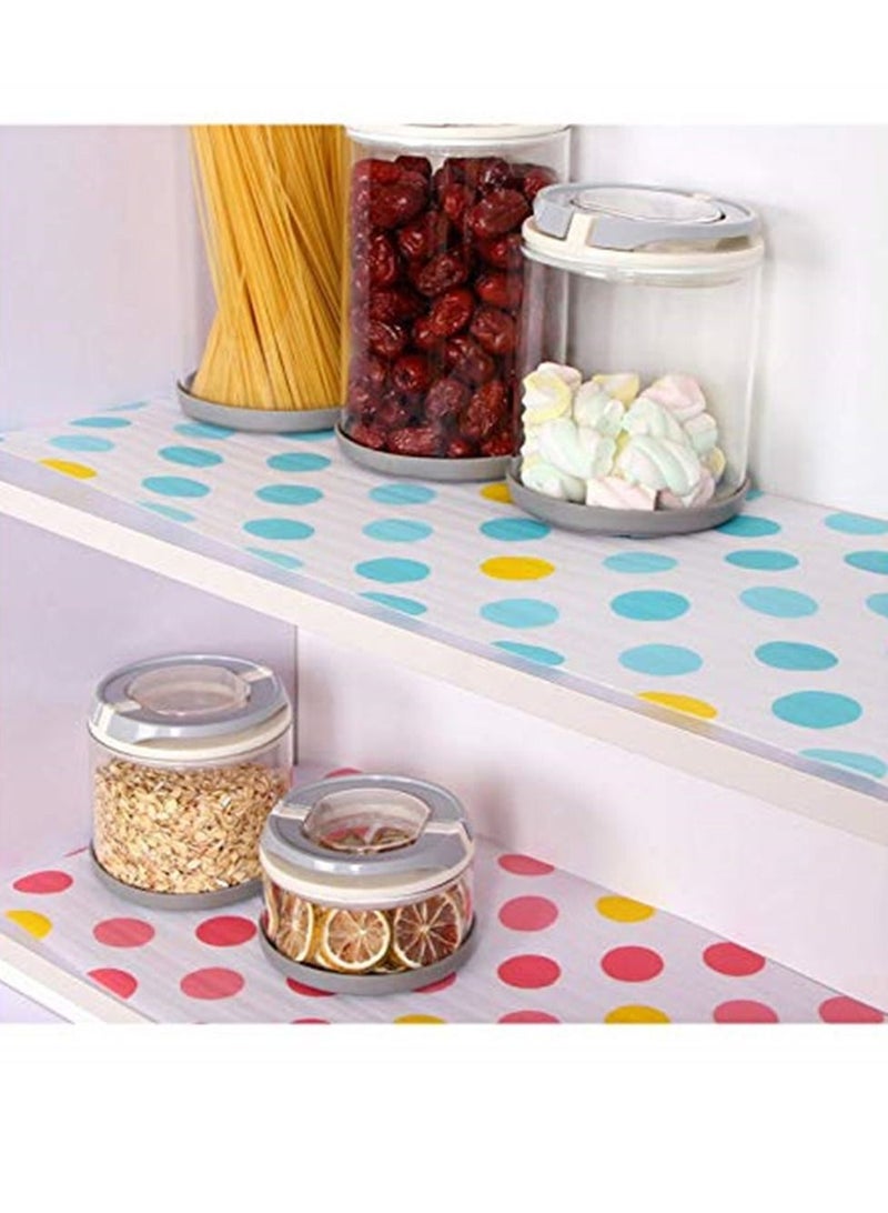 1pcs Beautiful Dot Pattern Non-Adhesive Shelf Kitchen Drawer Pads Shelf Liner Refrigerator Pad Cupboard Non-Slip Mat Easy to Cut - Image 3