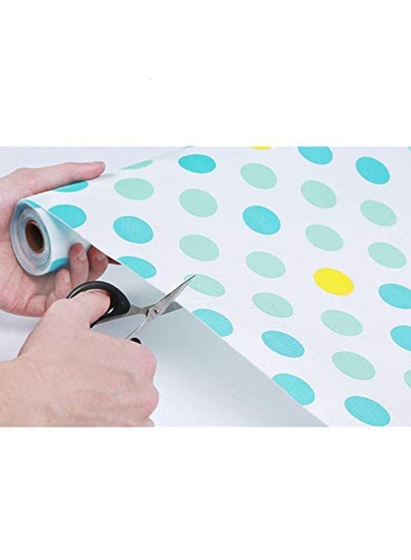 1pcs Beautiful Dot Pattern Non-Adhesive Shelf Kitchen Drawer Pads Shelf Liner Refrigerator Pad Cupboard Non-Slip Mat Easy to Cut - Image 2
