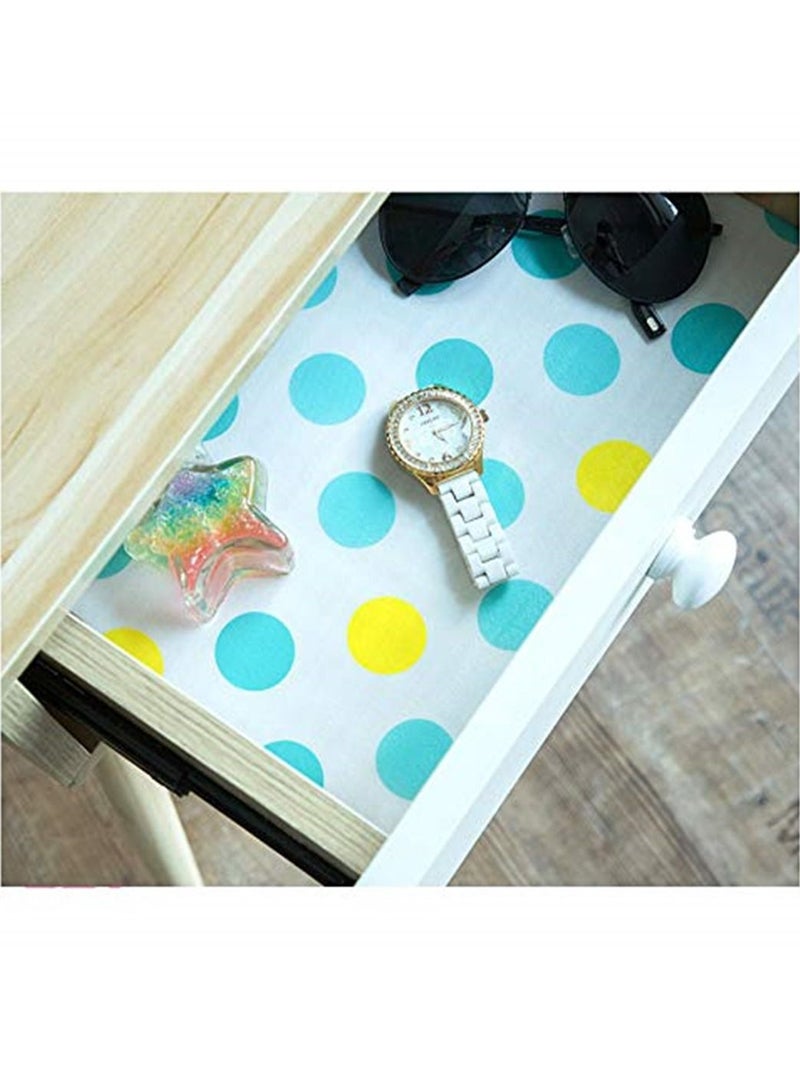 1pcs Beautiful Dot Pattern Non-Adhesive Shelf Kitchen Drawer Pads Shelf Liner Refrigerator Pad Cupboard Non-Slip Mat Easy to Cut - Image 4