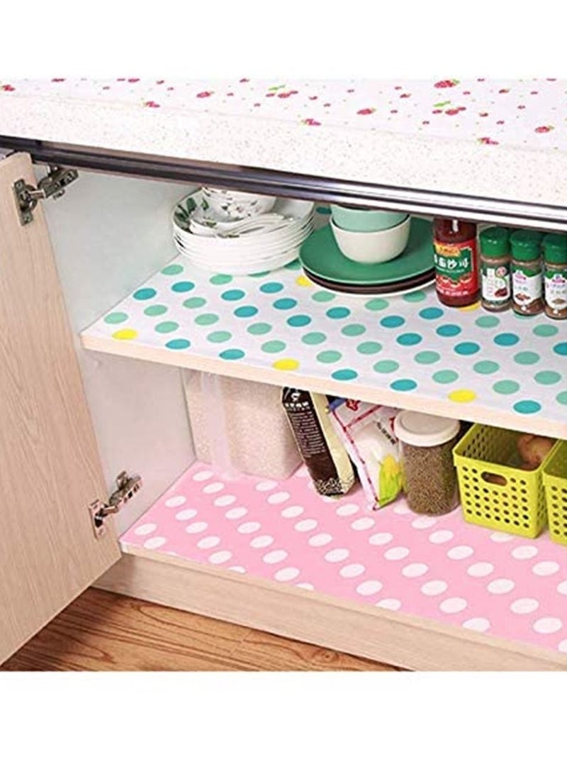 1pcs Beautiful Dot Pattern Non-Adhesive Shelf Kitchen Drawer Pads Shelf Liner Refrigerator Pad Cupboard Non-Slip Mat Easy to Cut - Image 5